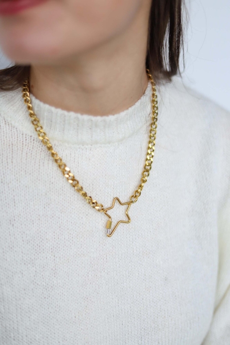 Big Star Gold Necklace