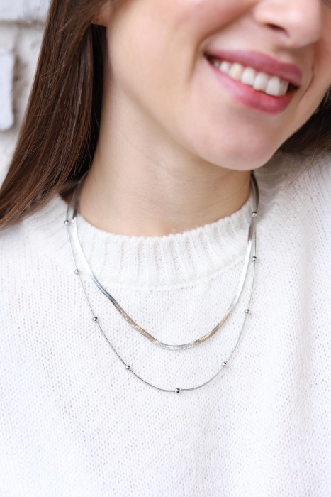 Dorica Italian Chain Silver Necklace