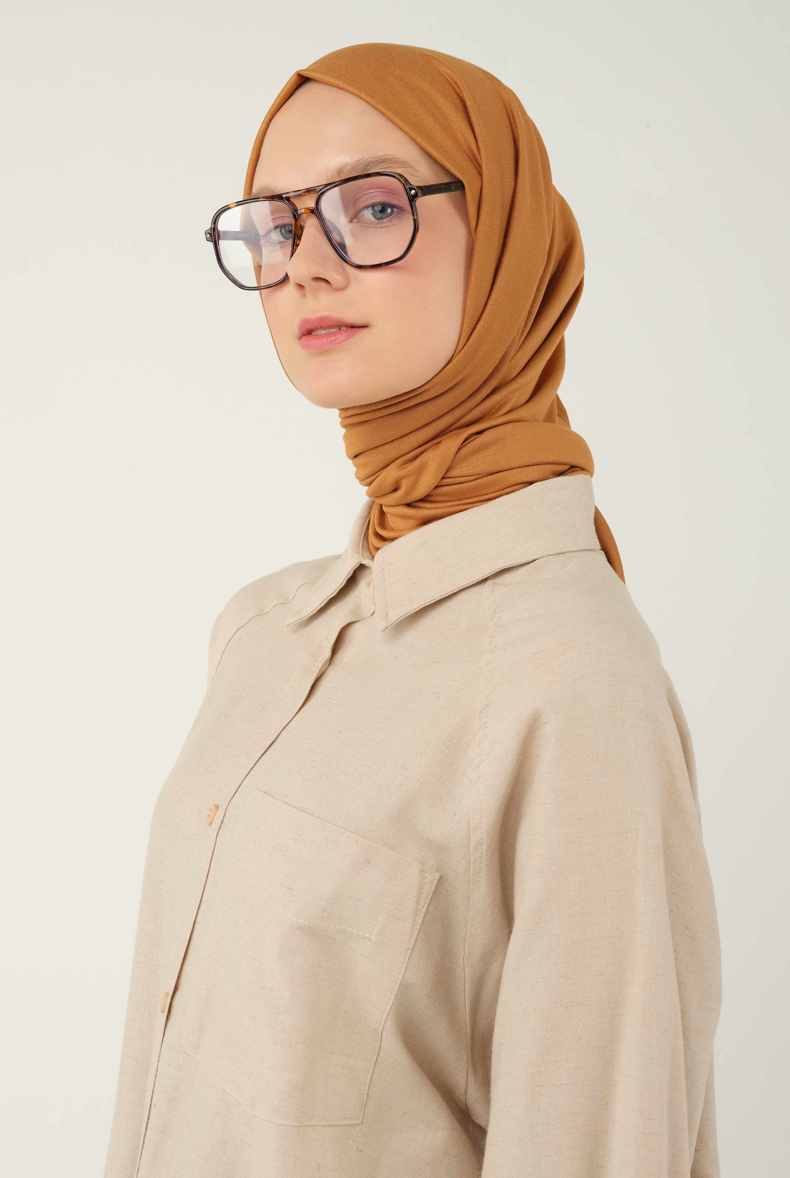 Penye Şal Hardal