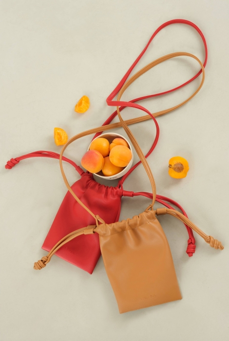 Mini Drawstring Bag Red - HE-QA