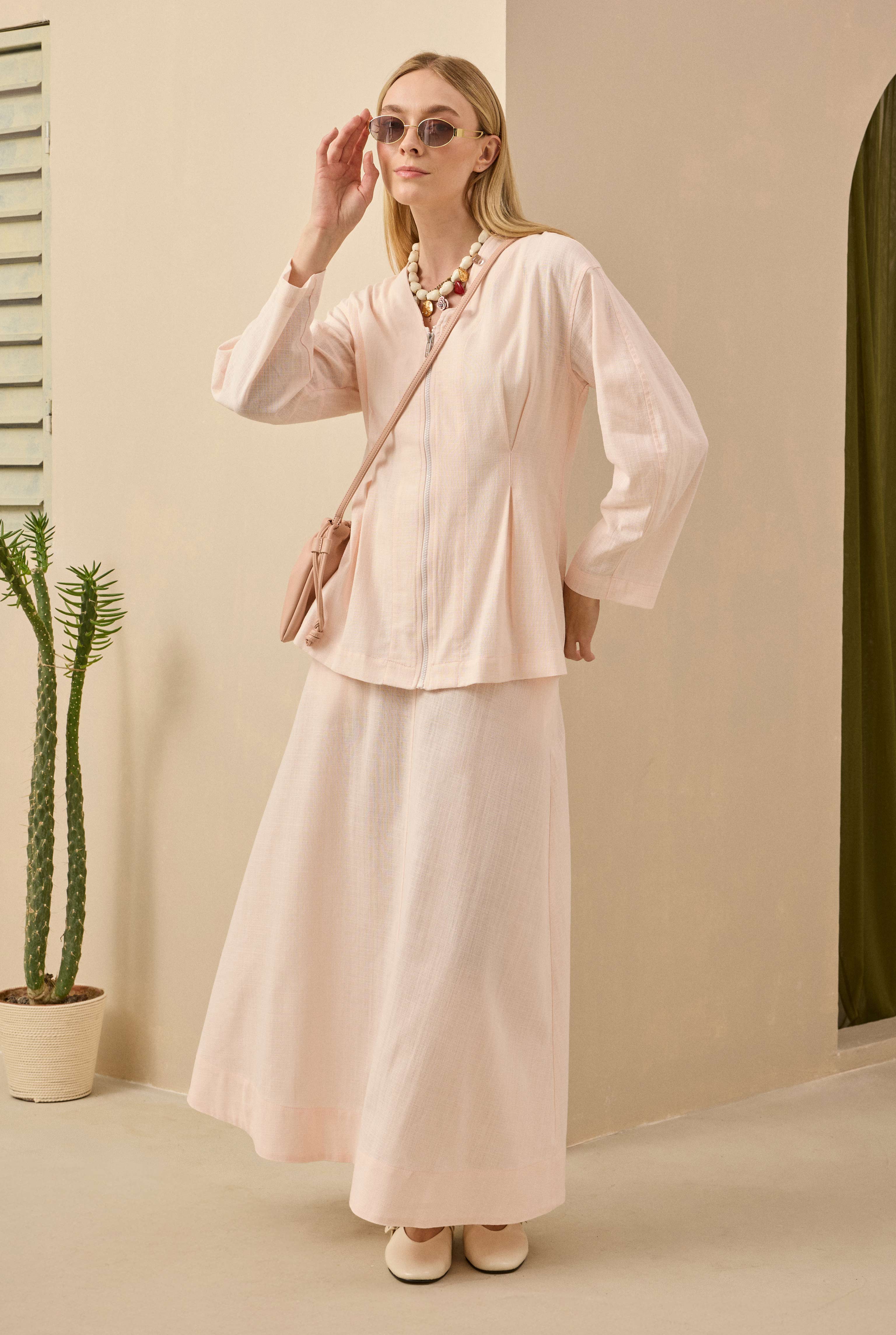 Pamuk Keten Etek Soft Pembe