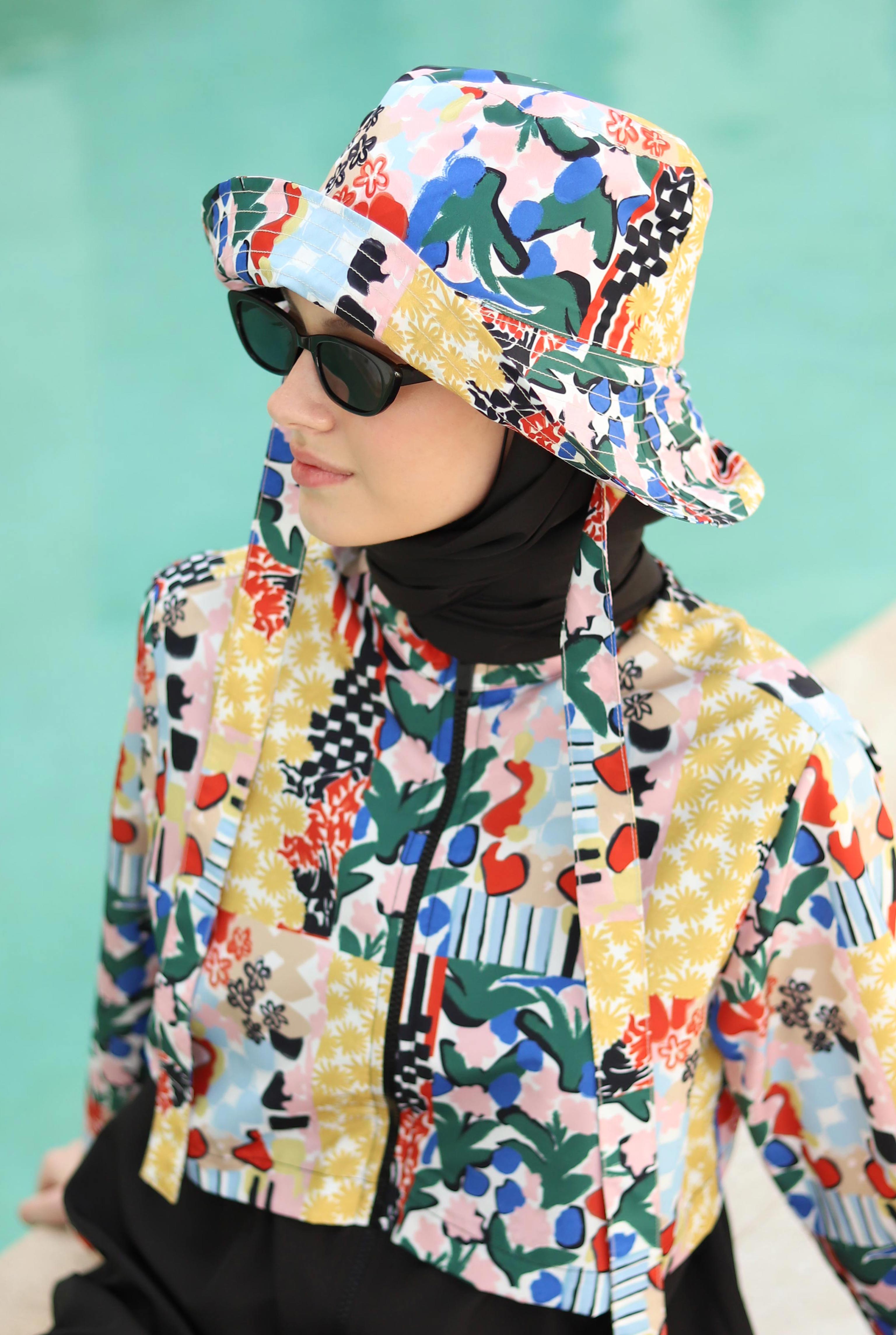 Bucket Şapka Patchwork Desen
