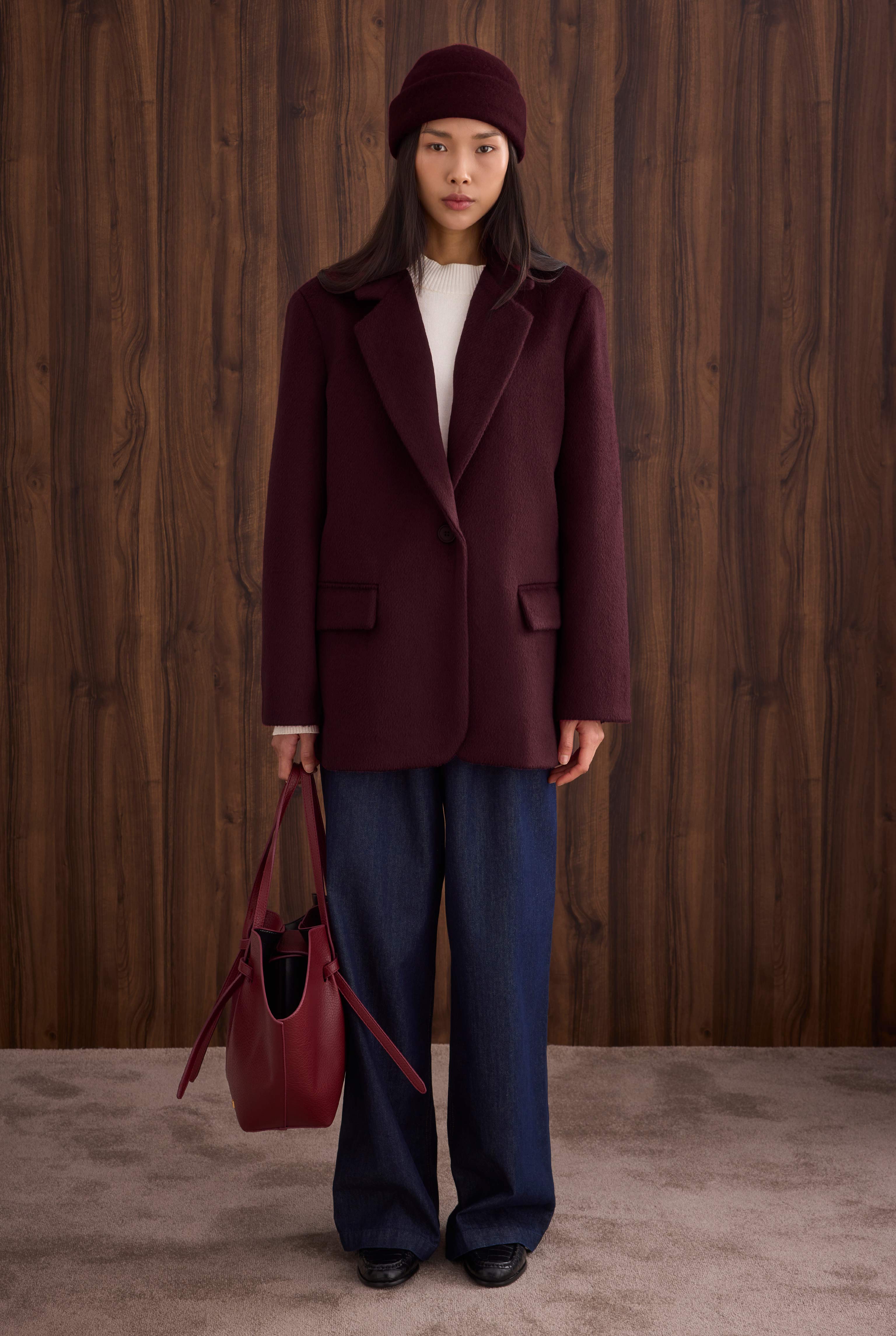 Blazer Kaban Bordo