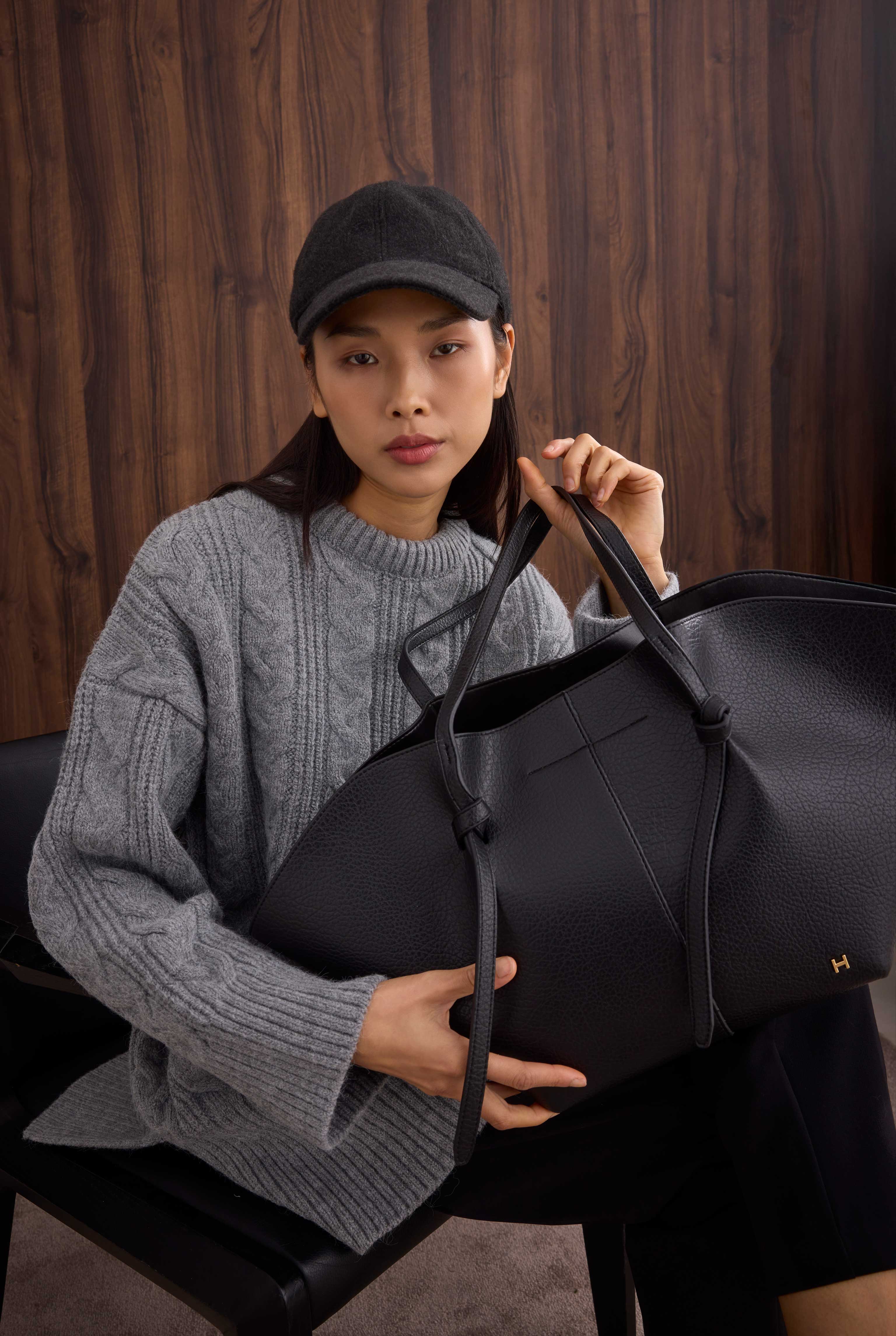 Maxi Shopper Çanta Siyah