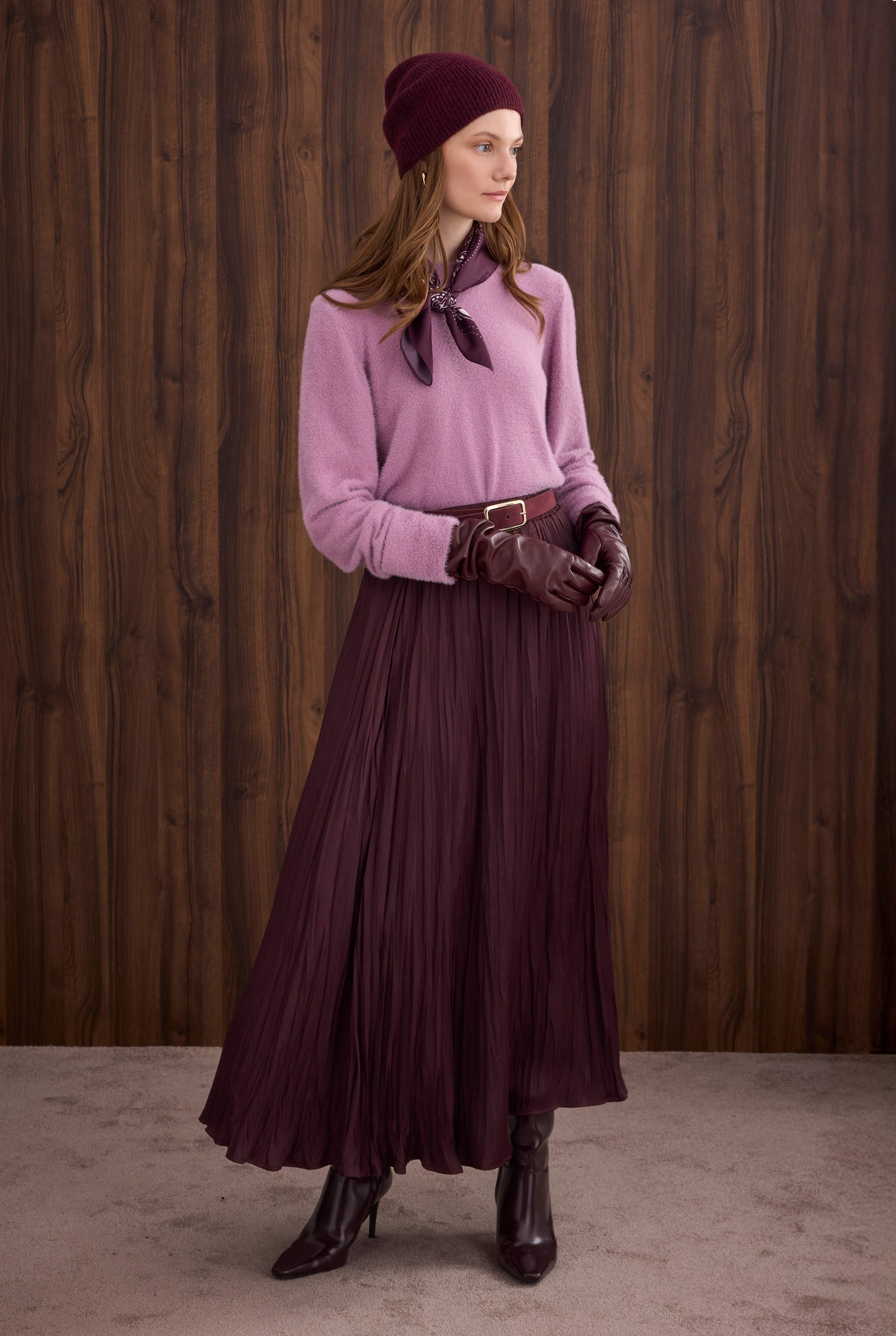 İnce Tüylü Basic Kazak Violet