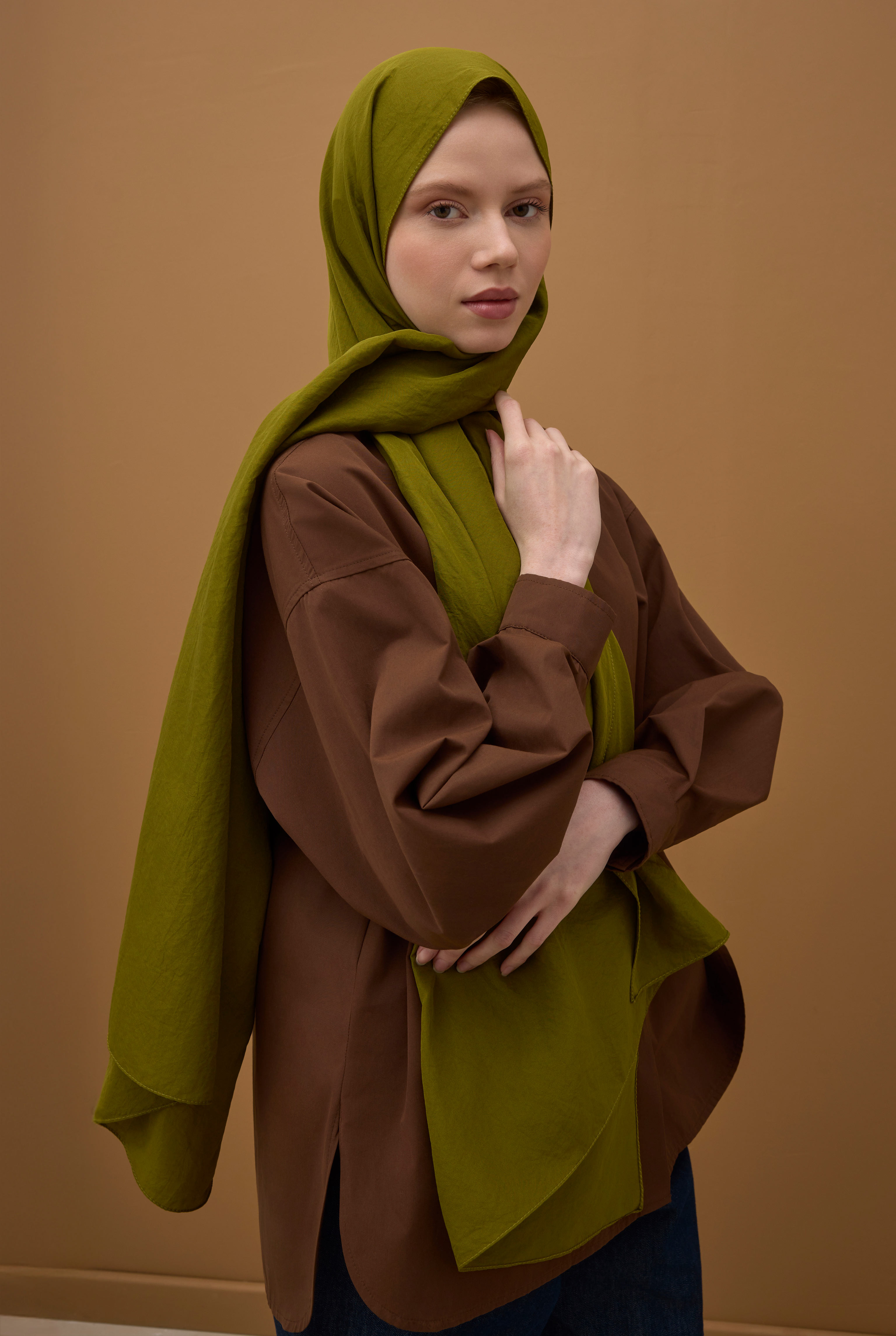 Soft Kraş Şal Avokado