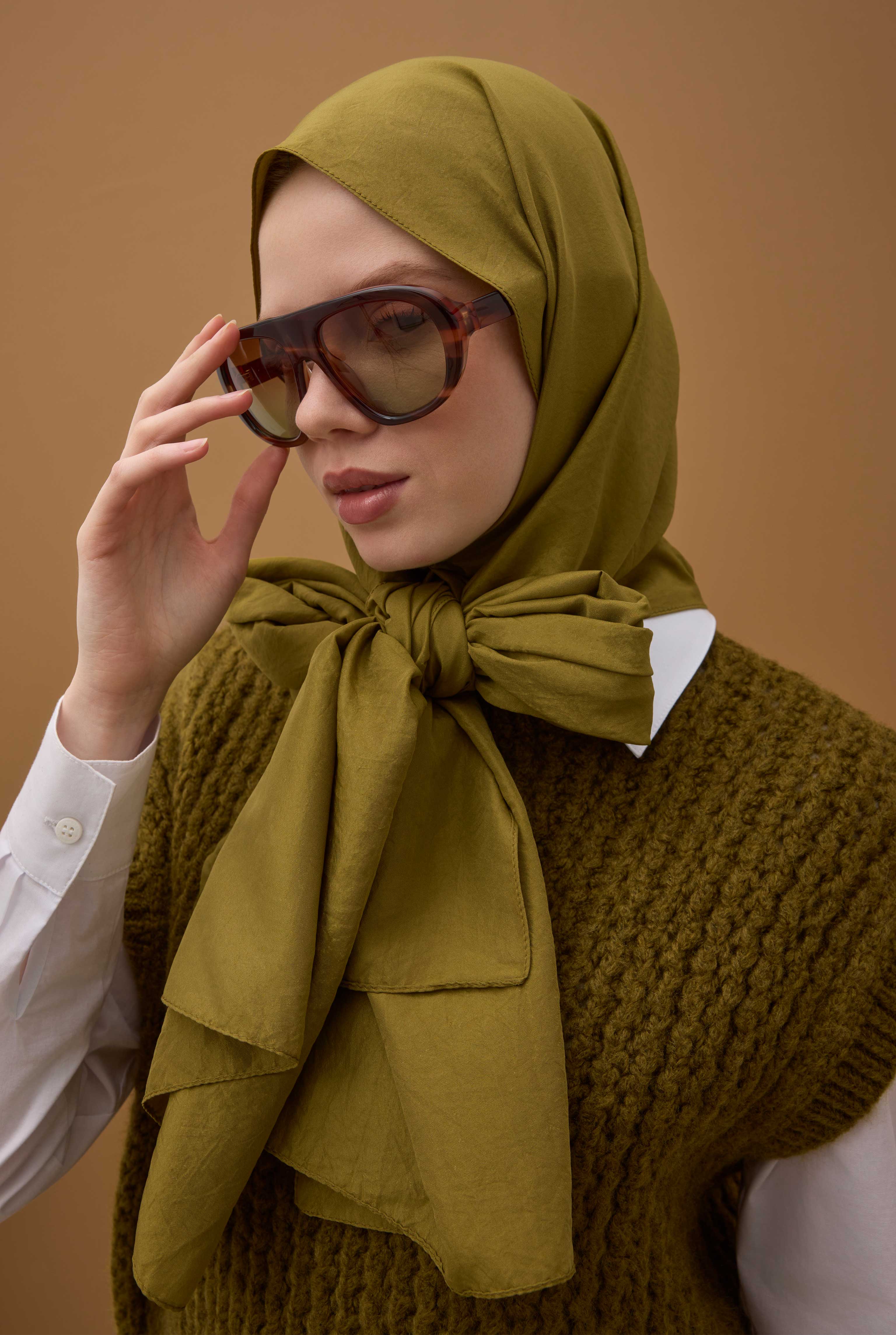 Soft Kraş Şal Yağ Yeşili