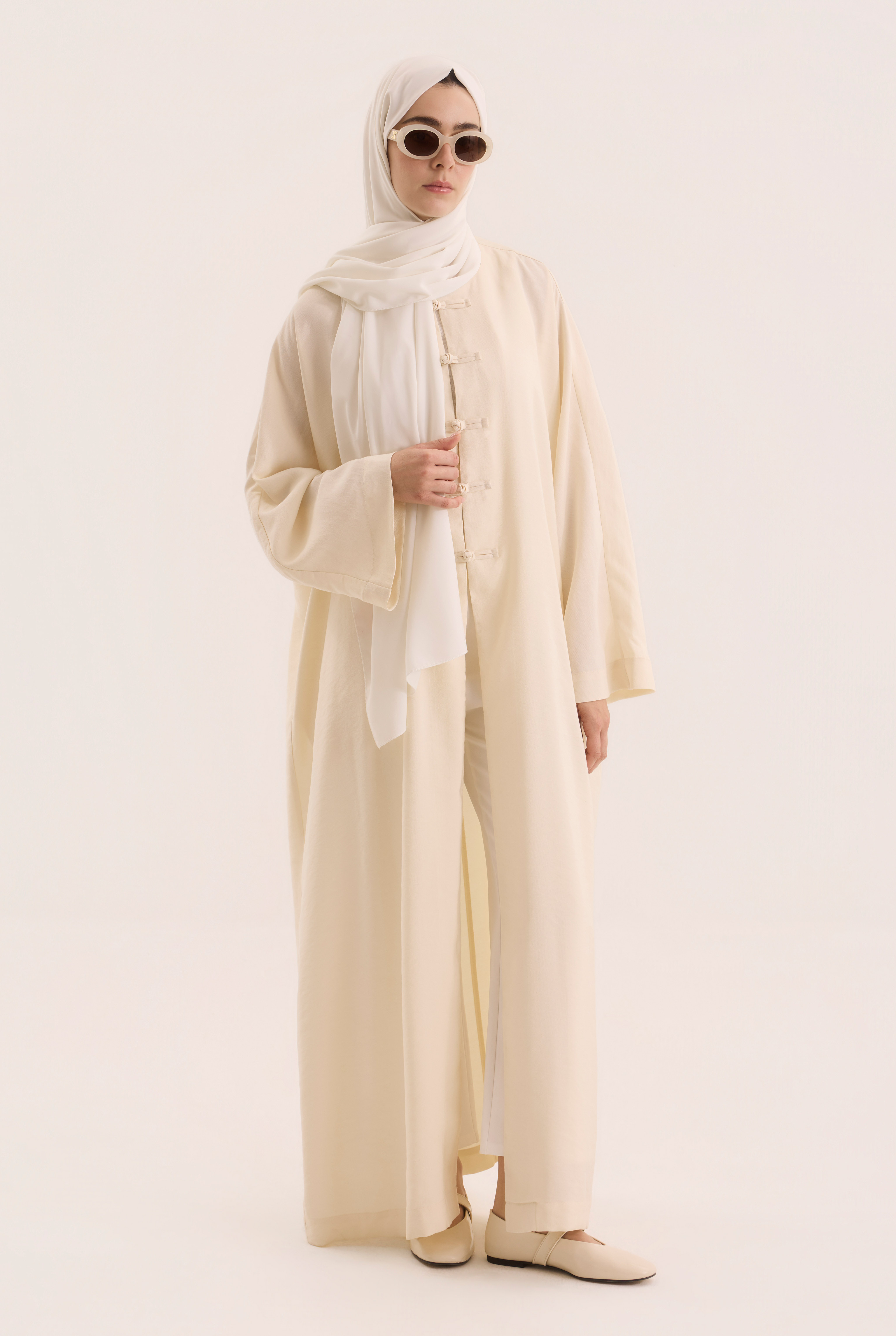 Çin Düğmeli Abaya Kemik