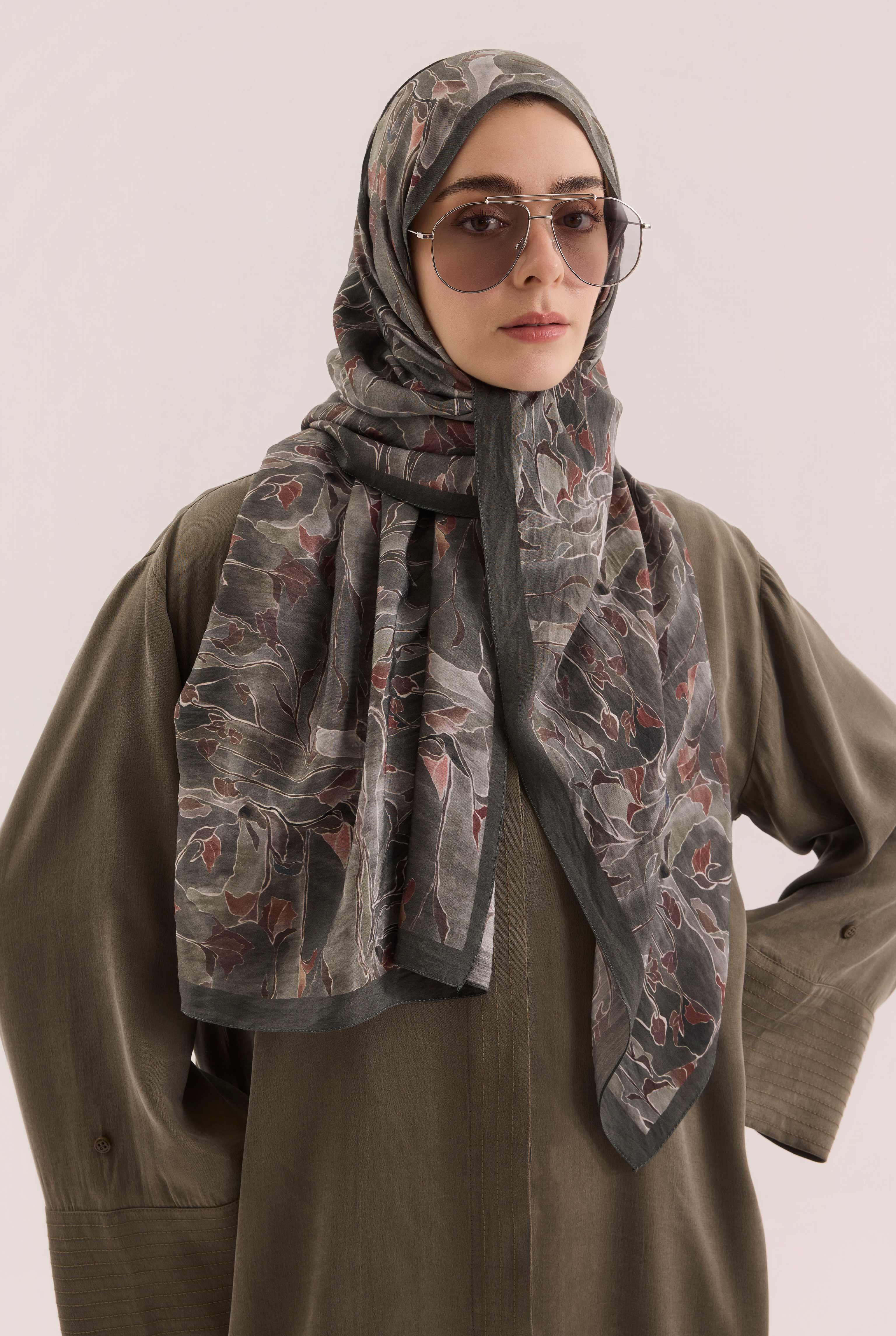 Frame Bloom Şal Yeşil