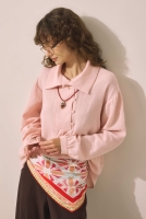 Pat Detaylı Tunik Toz Pembe