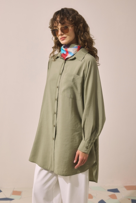 ella_selectshop 　jacquard tent tunic tunic-shirt1