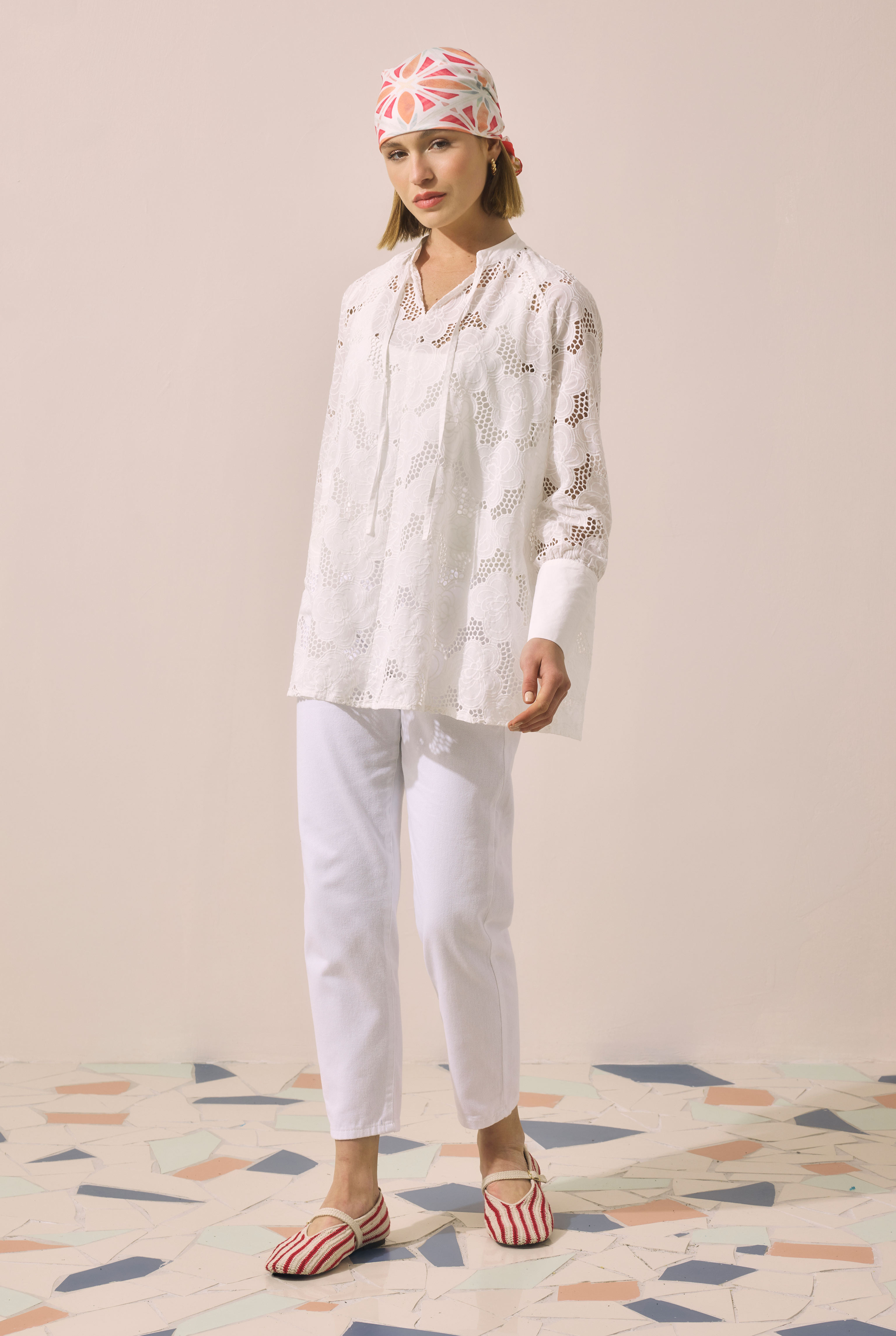 Mom Comfort Jean Beyaz