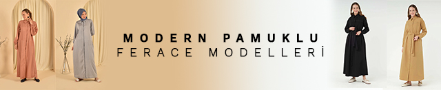 Modern Pamuklu Ferace Modelleri